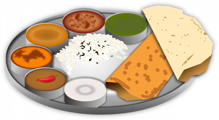 Indian food plate animation