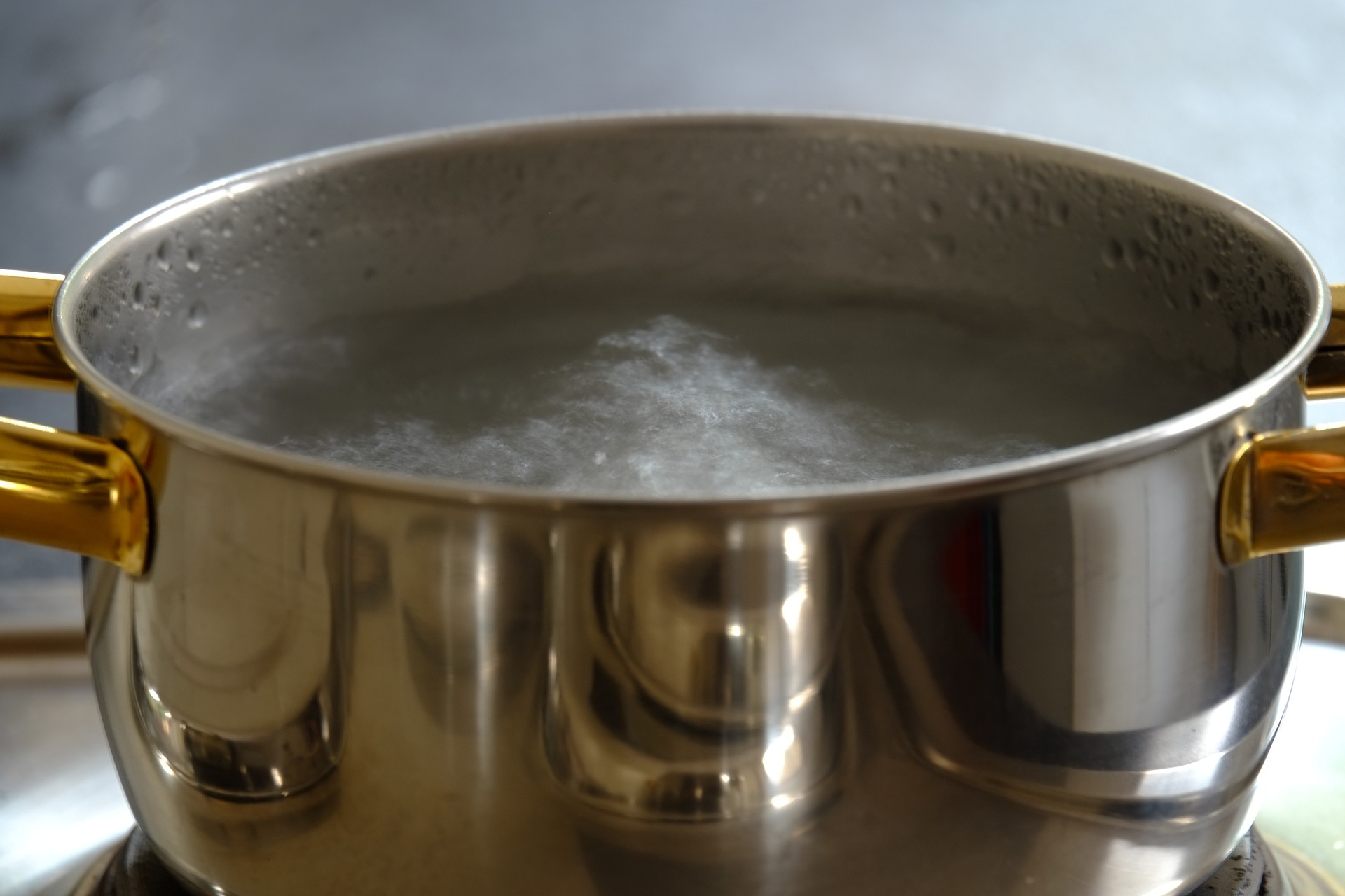 boiling water