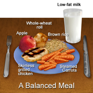 healthy eating plate photo